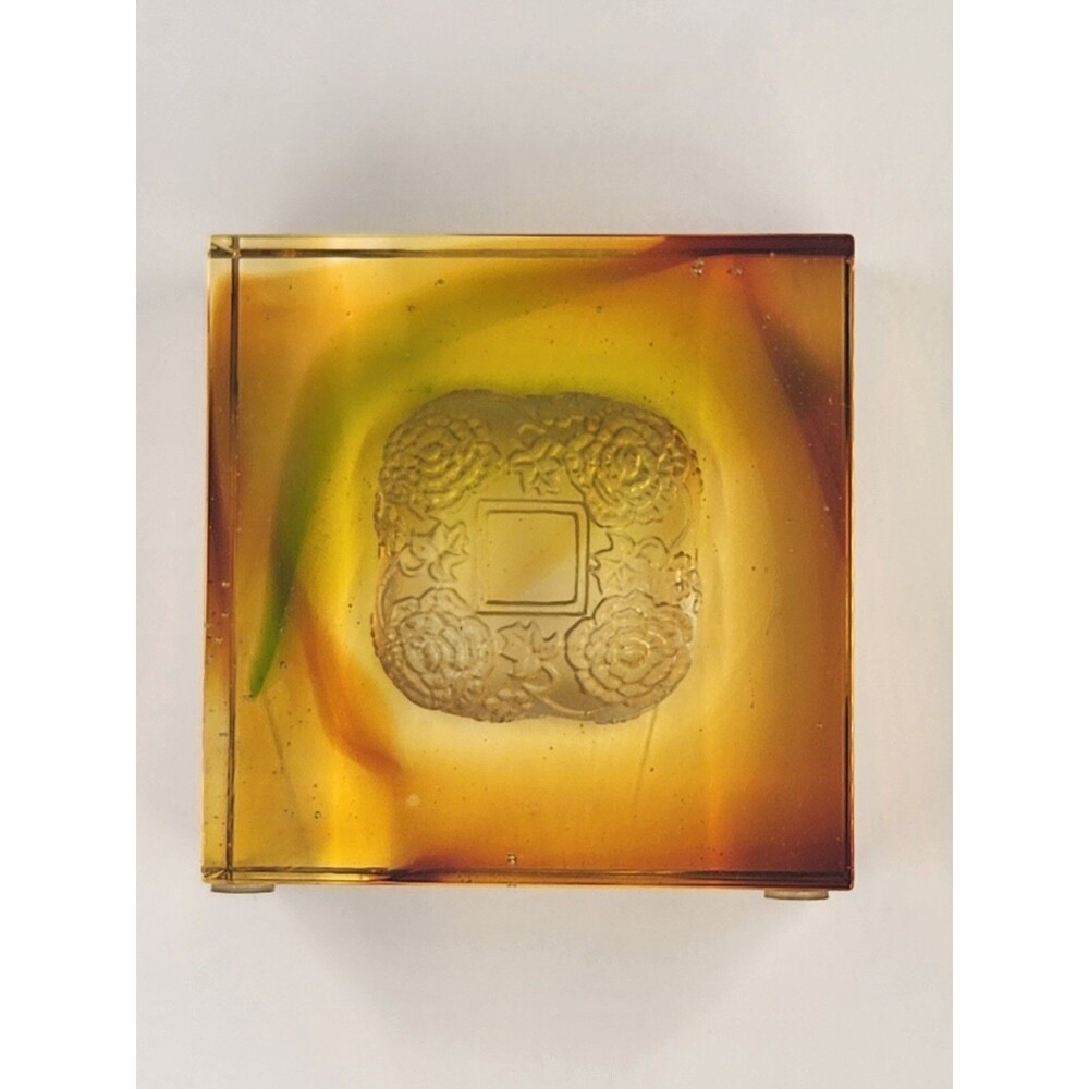 Liuli Crystal Glass Paperweight Complete Magnificence Signed Pate De Verre - Picture 16 of 16